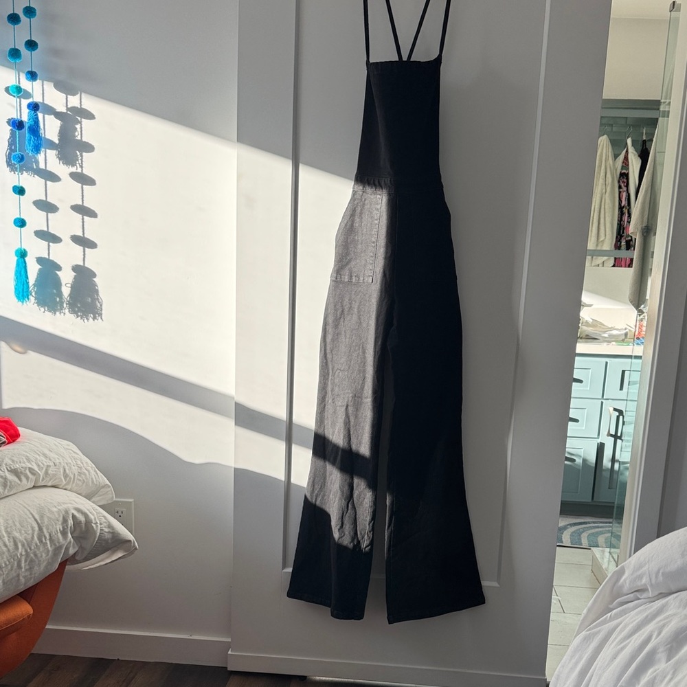 Blue Blush Sleek Black Jumpsuit